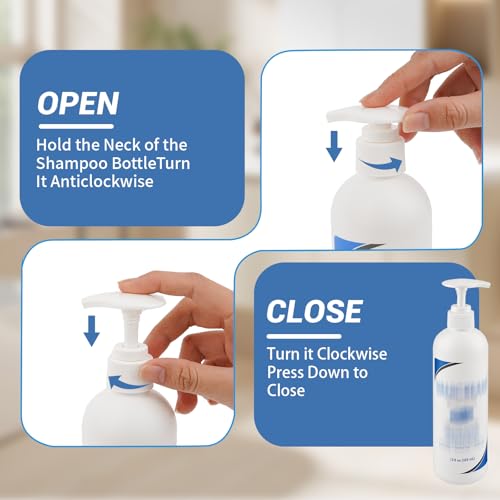 3-Pack Shampoo Pump Dispensers for 12 fl oz Vanicream Bottles