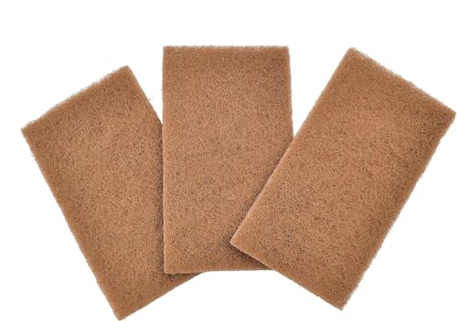 Full Circle Walnut Scour Pads, 3-Pack - Non-Scratch & Eco-Friendly Dish Scrubbers
