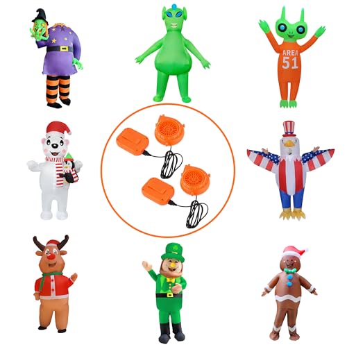 Replacement Air Blower Fan for Inflatable Costumes - 2 Packs