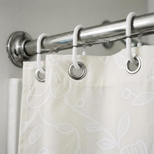 Bohemian Beige Floral Shower Curtain - Waterproof Polyester 72"x72"
