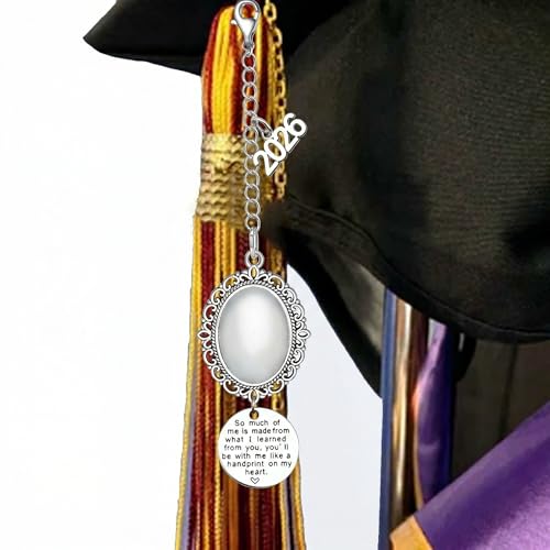 Personalized Graduation Cap Memorial Photo Charm for 2026
