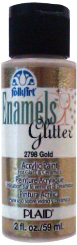 FolkArt Enamel Glitter Paint 2 oz - Metallic & Opaque Colors