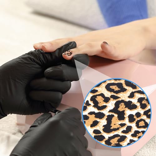 Alpinleux 10 Pcs Leopard Print Nail Art Transfer Stickers & Foils