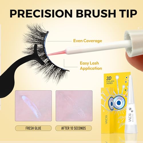 Eyesy Lash Clear Eyelash Glue - Waterproof Strong Hold Adhesive for False Lashes and Clusters