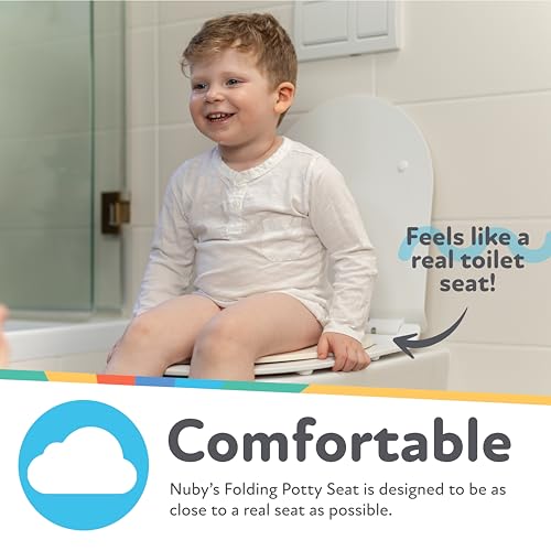 Nuby Folding Potty Seat for Kids - Portable & Travel-Friendly