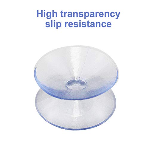 Pilarmuture 35mm Double-Sided Silicone Suction Cups - 10 Pack