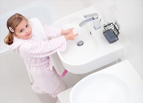 Moforoco Wall-Mounted Soap Holder - Stainless Steel with Hooks