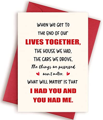 Valentine's Day Card for Wife | Anniversary & Birthday Greeting
