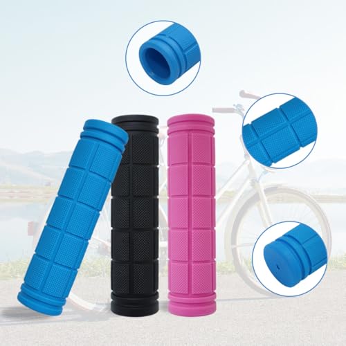 4 Pcs Bike Handle Grips, Non-Slip Soft Rubber Bike Handle Grips