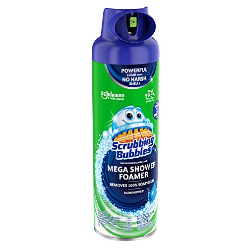 Scrubbing Bubbles Mega Shower Foamer Aerosol - Rainshower, 20 oz