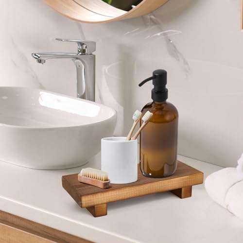 Solid Wood Display Riser for Kitchen and Bathroom Decor