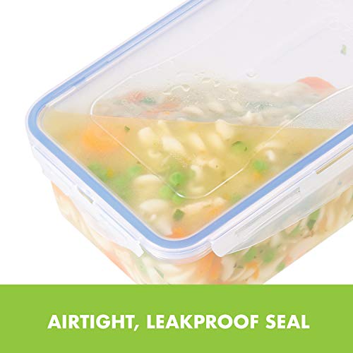 LocknLock Easy Essentials 27oz Divided Lunch Box, Airtight Leakproof Container
