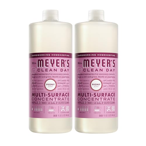 Mrs. Meyer's Clean Day Multi-Surface Concentrate, Peony, 32 oz (2 Pack)