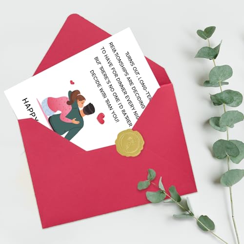 Missonemi Romantic Birthday Card for Husband Wife Boyfriend Girlfriend