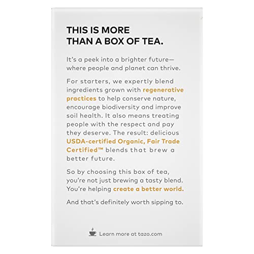 TAZO Regenerative Organic Chai Black Tea Bags, 16 Count (Pack of 2)