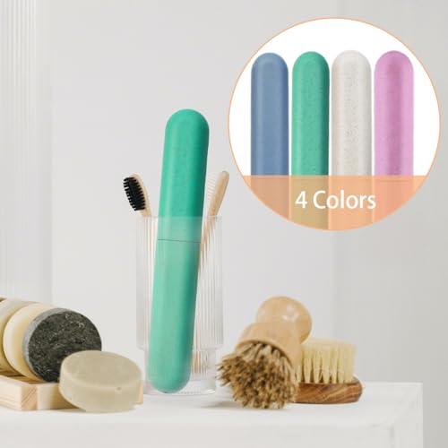 ZYYC 4-Pack Travel Toothbrush Case, Portable Dust-Proof Holder