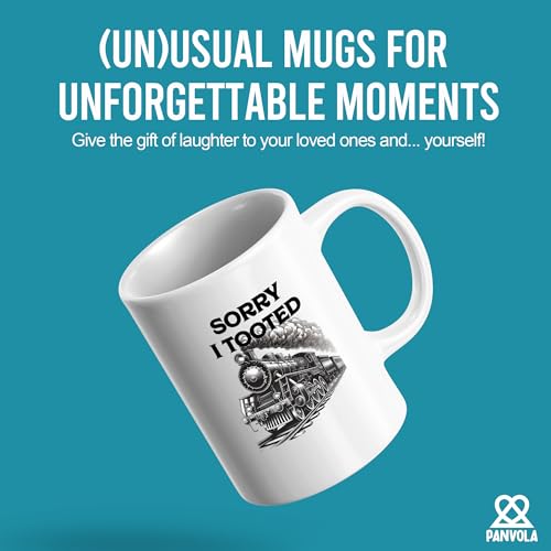 Funny Sorry I Tooted Ceramic Mug 11oz White - Train Gift Coffee Cup