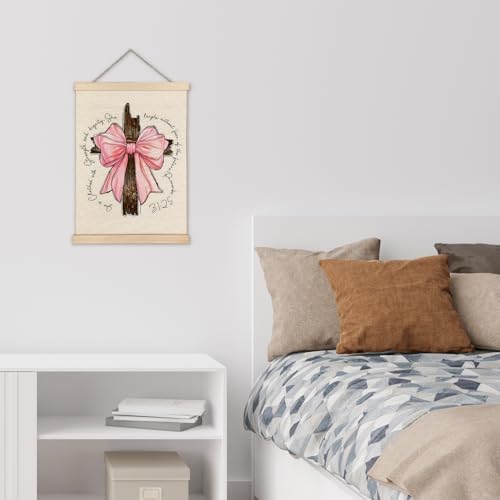 Inspirational Proverbs 31:25 Wall Art Poster - 12x16 Framed Canvas