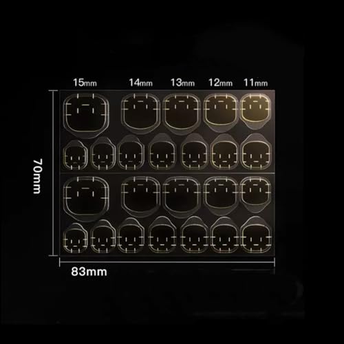 C.Z.Z.T.T.NAILS 240 Pcs Press On Nail Jelly Tabs - Double-Sided Waterproof Adhesive Stickers