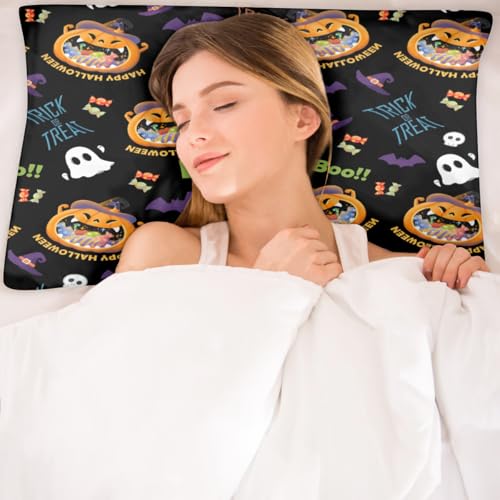 Pardick Pumpkin Satin Pillowcase for Hair and Skin - Queen 20x30 Inches