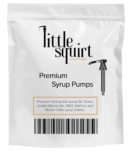 Black Coffee Syrup Pump Dispenser for 750ml Bottles - Reusable