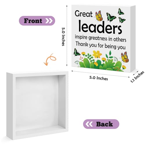 Boss Appreciation Gift: Wooden Desk Sign for Leaders & Mentors