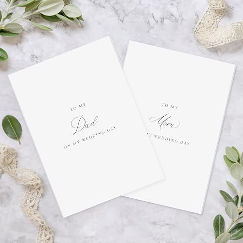 Wedding Day Card Set for Mom and Dad - LUXAVELLA Premium Stationery