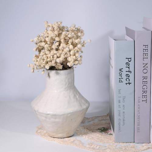 Dried Baby's Breath Bouquet - Pure White Gypsophila Flowers for DIY Decor