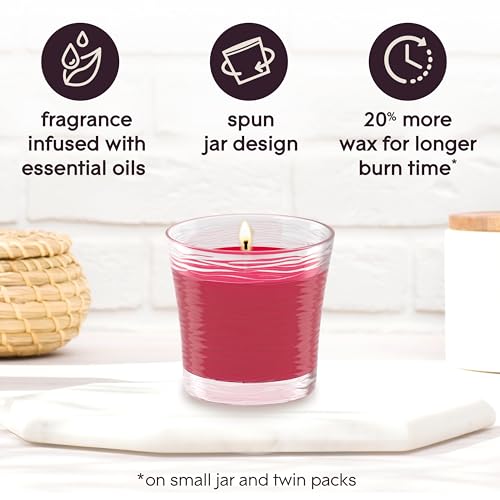 Glade Apple Cinnamon Scented Candle Jar - 4.08 Oz, 3 Count