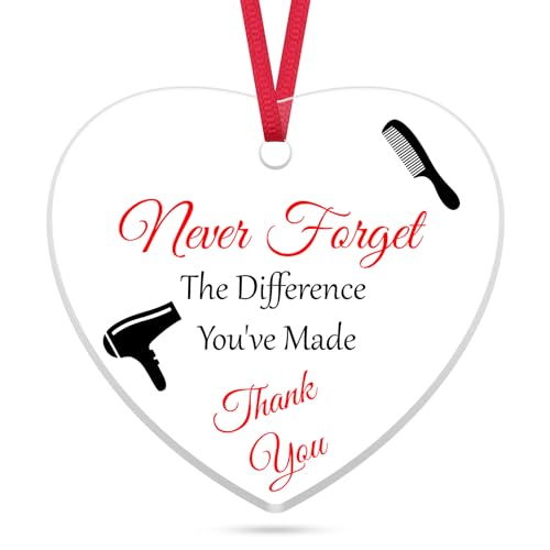 Acrylic Hairdresser Ornament - Inspirational Gift for Stylists