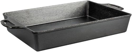 Lodge Cast Iron Casserole Pan - Durable Cookware for Perfect Meals | Set of 2
