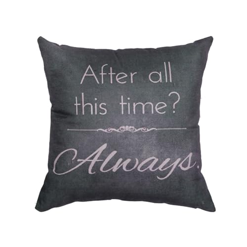 Always Motivational Throw Pillow Cover Retro Cotton Linen 16x16