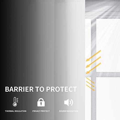 Easy-Going Thermal Grommet Curtains - 2 Panels 52x96 in, White