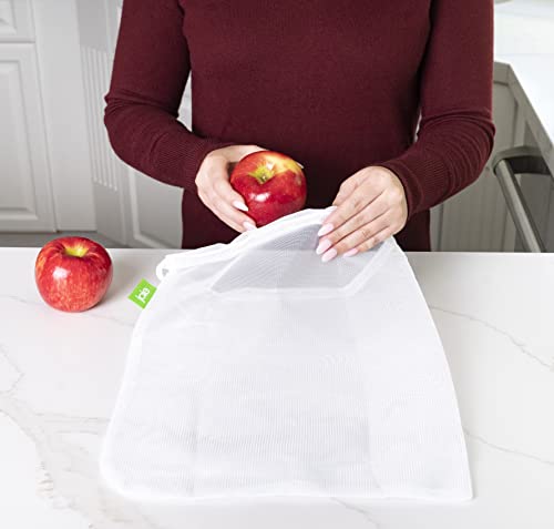 Joie Reusable Produce Bags, Nylon Mesh Grocery Storage Set - 5 Piece