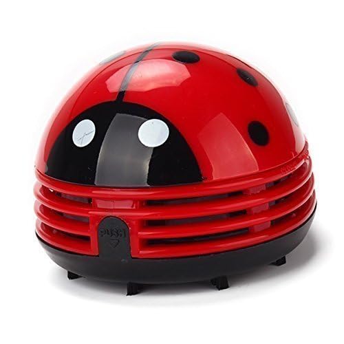 E ECSEM Mini Red Portable Handheld Dust Vacuum Cleaner