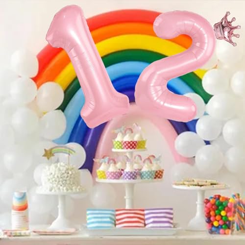 Rose Gold Crown 19 Balloon Set for 19th Birthday & Celebrations