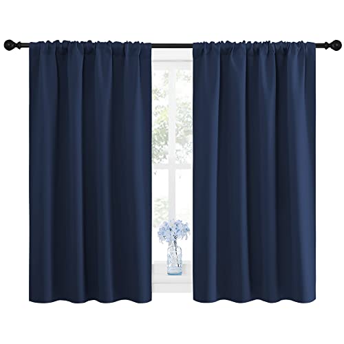 NICETOWN Blackout Curtains - Navy Thermal Insulated Drapes (42"x48", 2-Pack)
