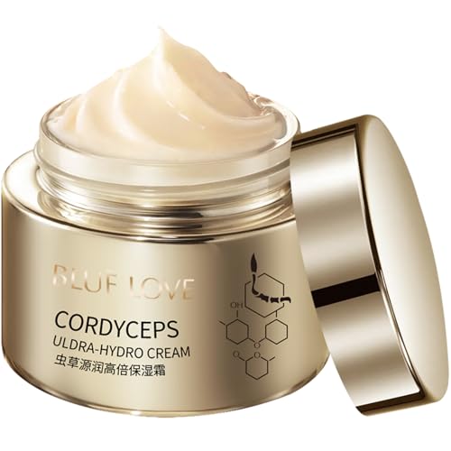BLUE LOVE Cordyceps Hydrating Face Cream - Non-Greasy Moisturizer