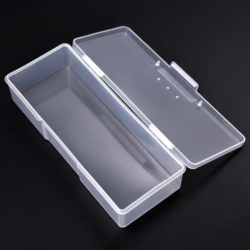 Clear Nail Art Storage Box for Manicure Tools | Durable Organizer