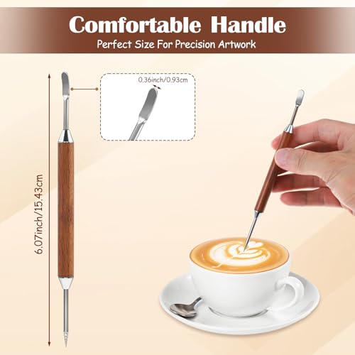 3-Pack Latte Art Pen Set - Professional Double-Ended Coffee Tools