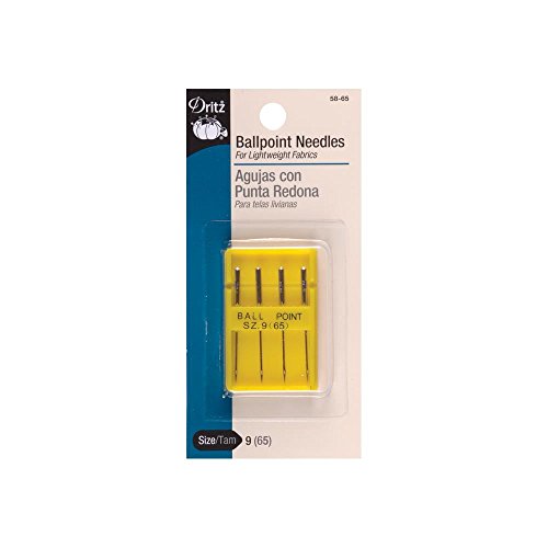Dritz Ballpoint Sewing Machine Needles Size 9 - 4 Pack