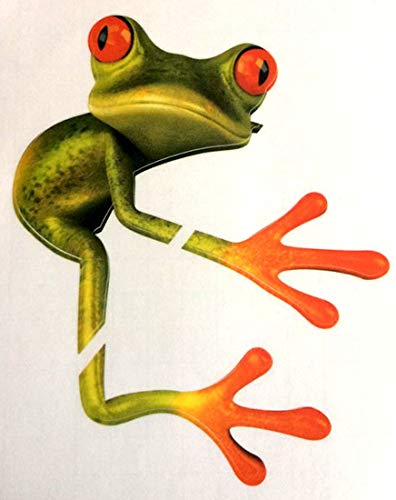 Funny Frog Car Decal Sticker for Cars, Trucks, and Laptops