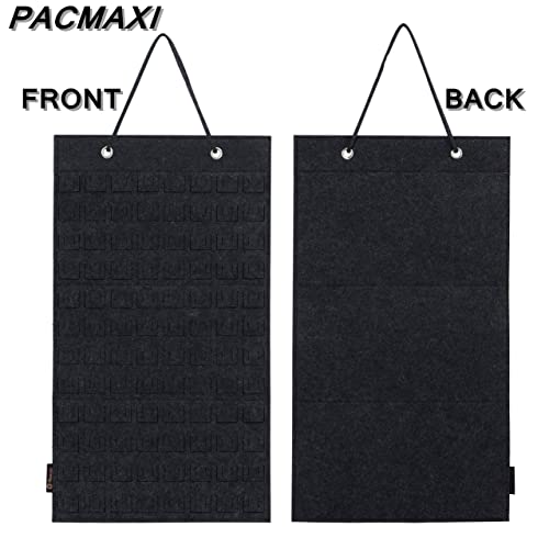 PACMAXI Dark Gray Hanging Brooch Pin Organizer - Small Display Case