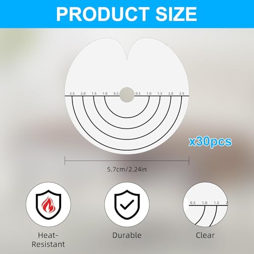 ECNHIVE 30 Pack Hair Extension Heat Shields Clear Scalp Protectors for I-Tip U-Tip Fusion