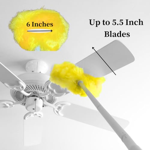 Evelots Ceiling Fan Blade Duster with 9-Foot Extension Pole