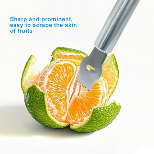 Kemcatui Stainless Steel Lemon Peeler & Y Shaped Fruit Peeler Set