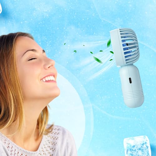 Portable Mini Fan with 3 Speeds - Rechargeable & Lightweight