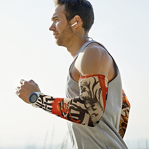 YARIEW Temporary Tattoo Sleeves Stretchable Fake Ink Sun Protection