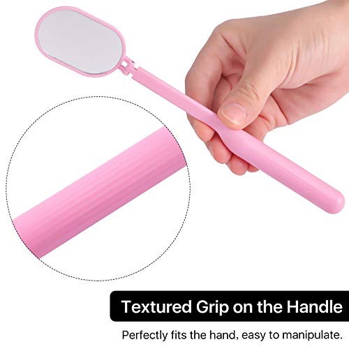 Pretty Memory Lash Extension Mirror - 270 Degree Rotating Pink Tool