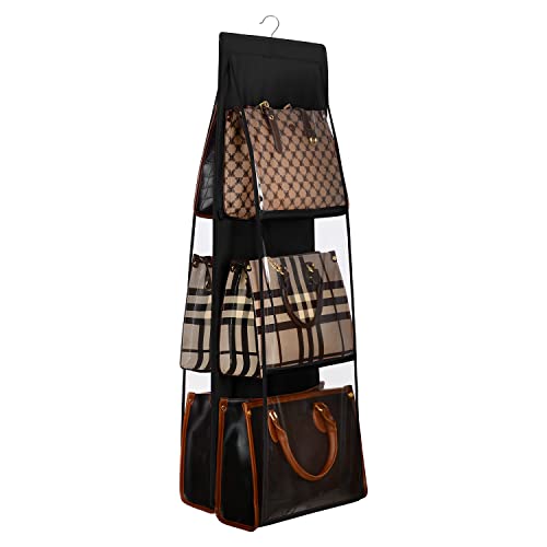 Lirex Black Handbag Organizer Hanger - Medium & Large Purse Storage